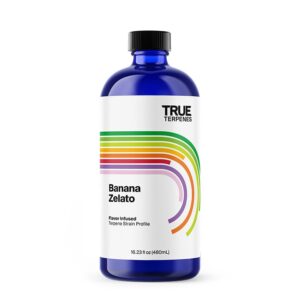 True Terpenes Banana Zelato infused terpenes bottle - new label