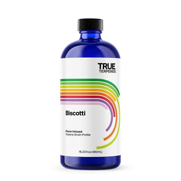 True Terpenes Biscotti Flavor Infused terpenes bottle - new look